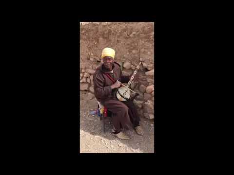 Moroccan playing a  Ribab at Ait Benhaddou