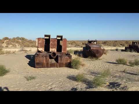 Aral Sea ship cemetery, Karakalpakstan, Uzbekistan