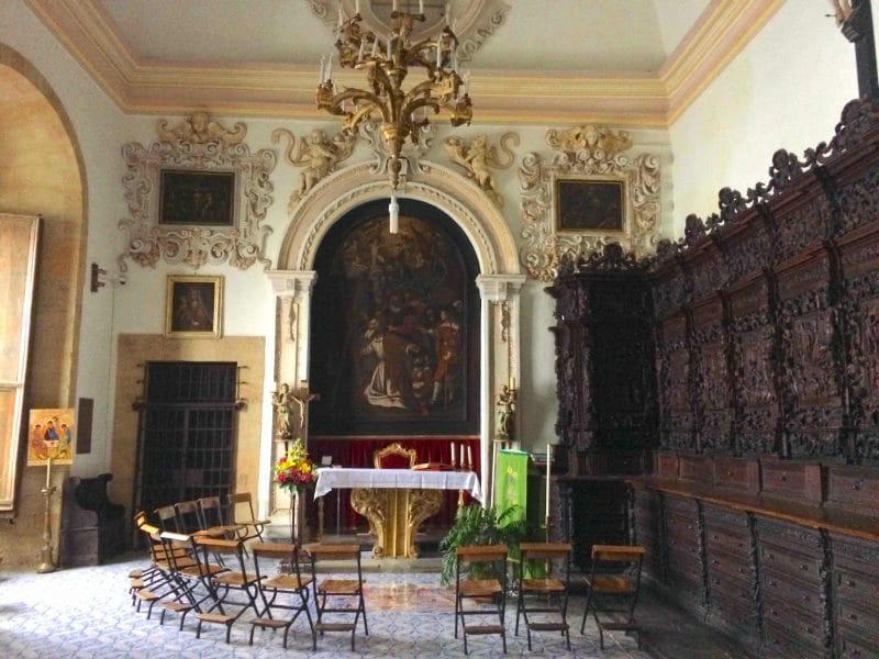 Ornately decorated room within a cathedral