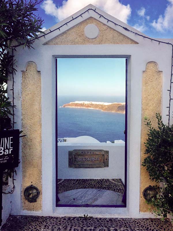 Entrance to Heliotopos Hotel, Santorini