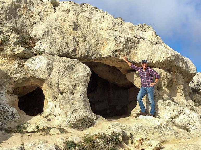 Matera Cave in the hillside