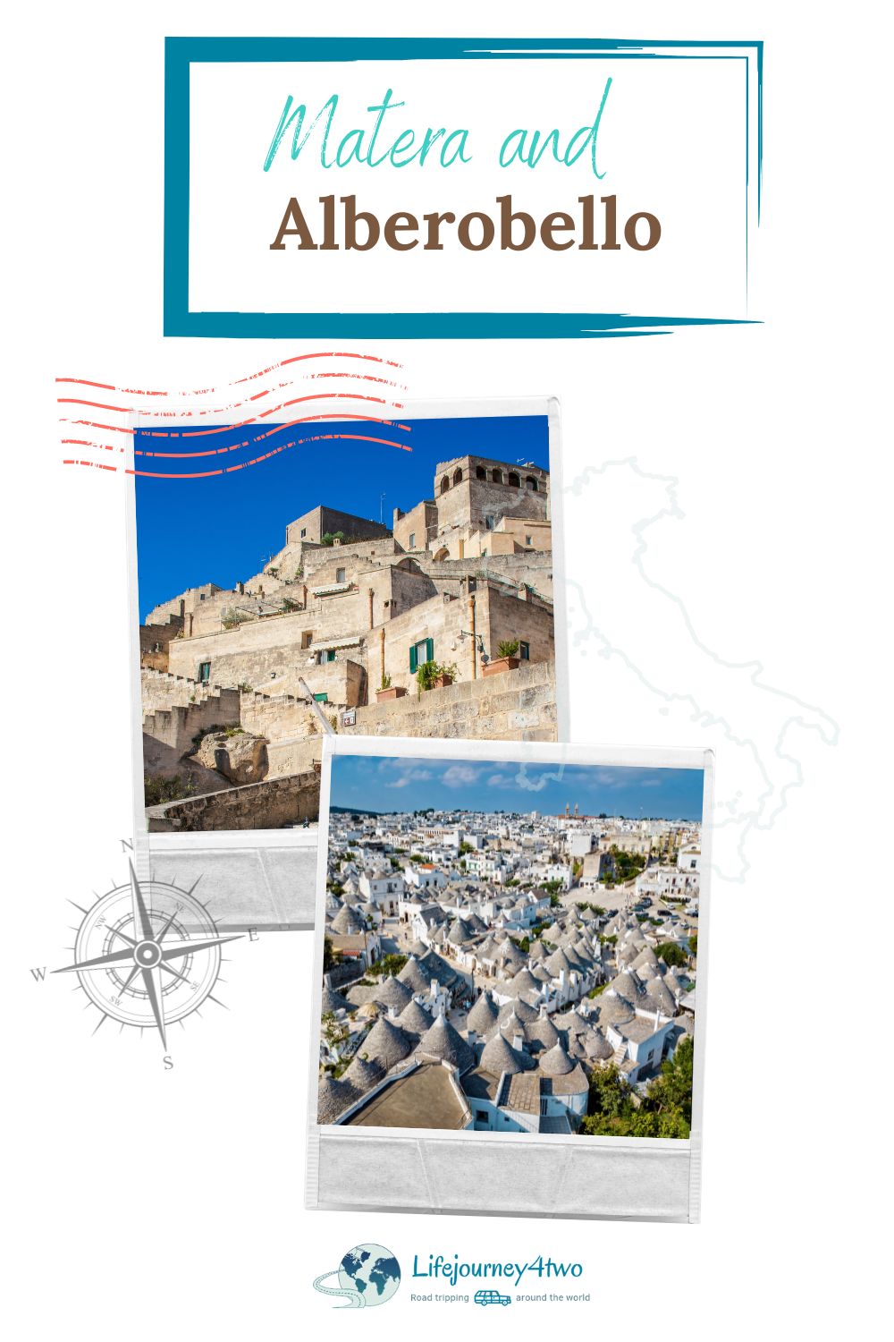 Matera and Alberobello Pinterest pin