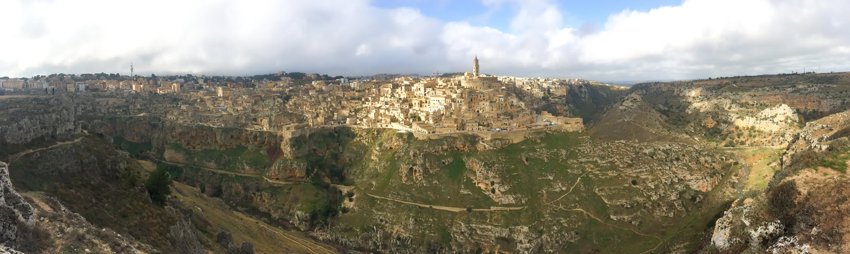 View of Matera from the viewpoint