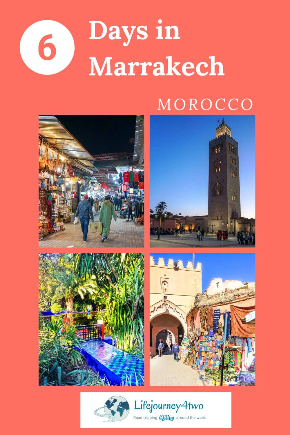 6 days in Marrakech pinterest pin