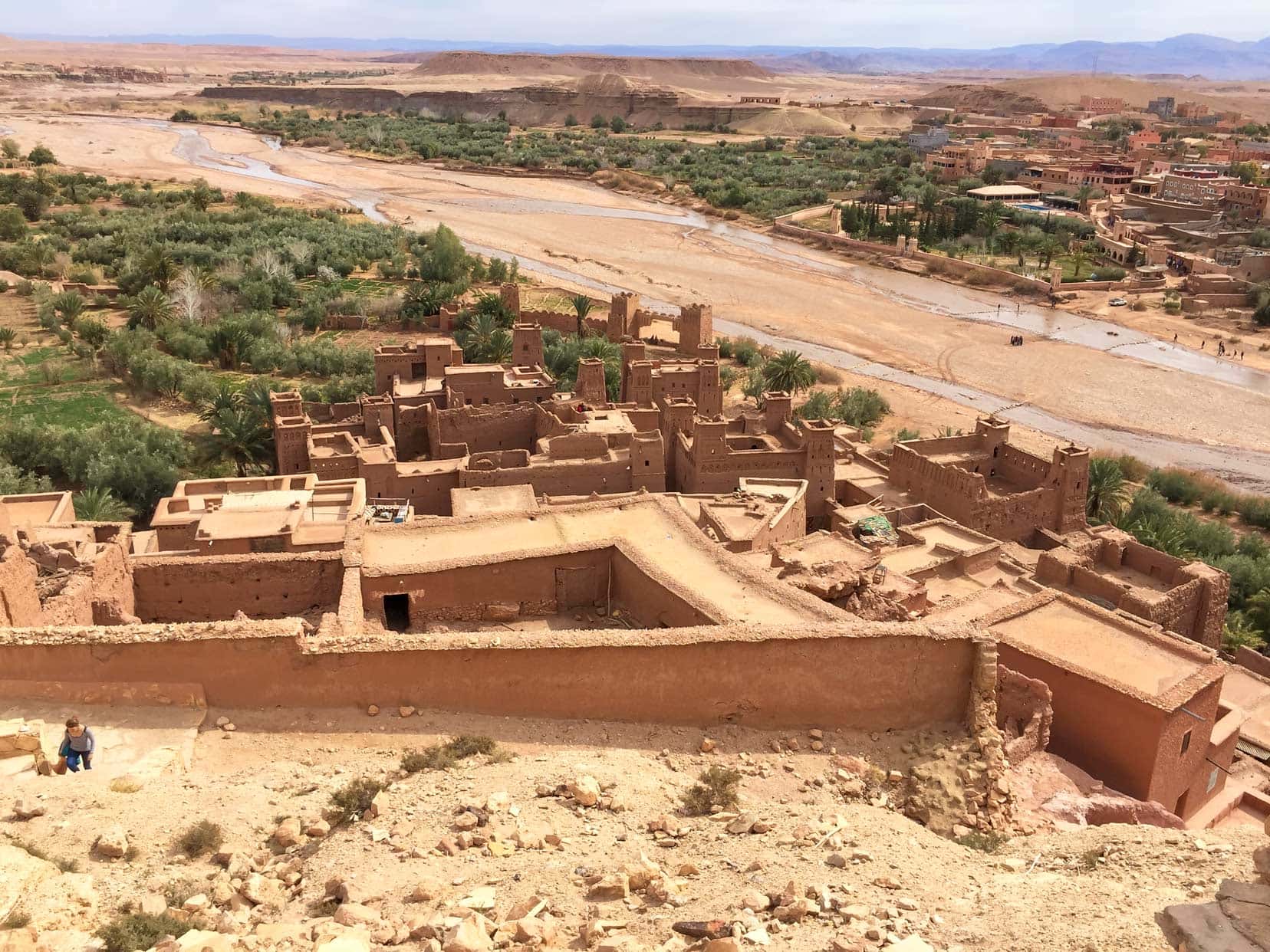 view-from-top of Ait Benhaddou