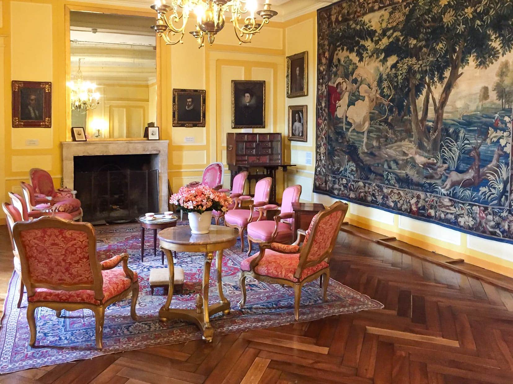 The finery inside Chateau Villandry