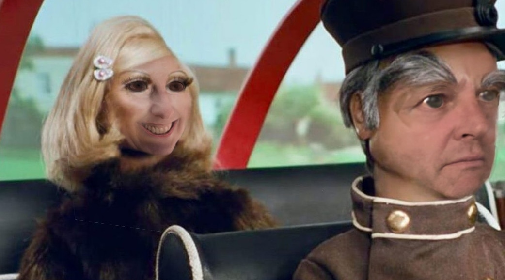 photoshopped lady penelope and parker as lars and shelley