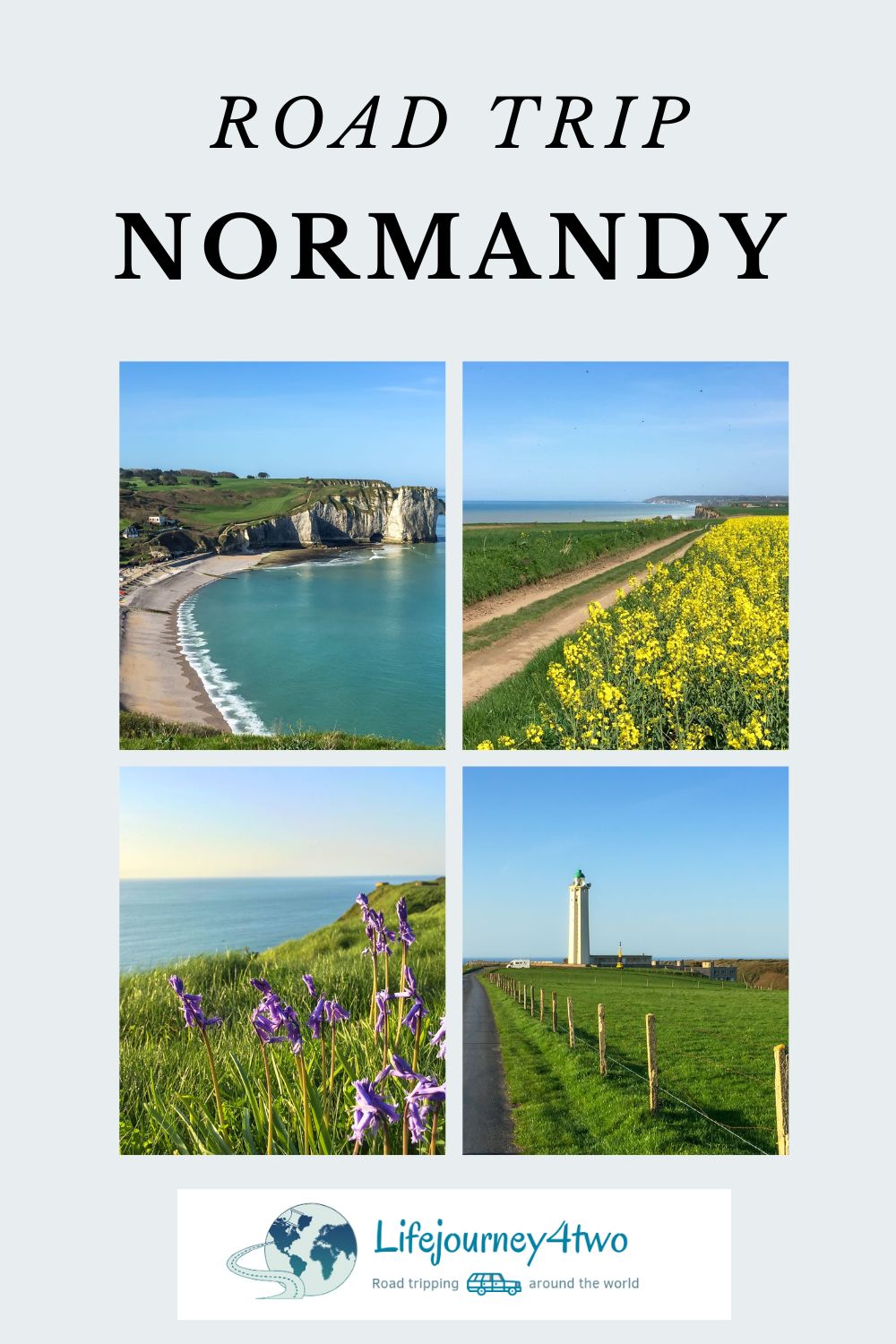 Normandy Road Trip Pinterest pin