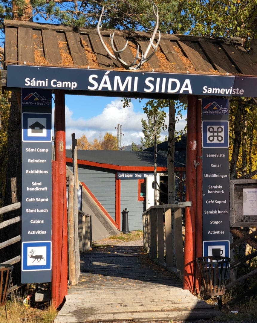 entrance to nutti sami siida