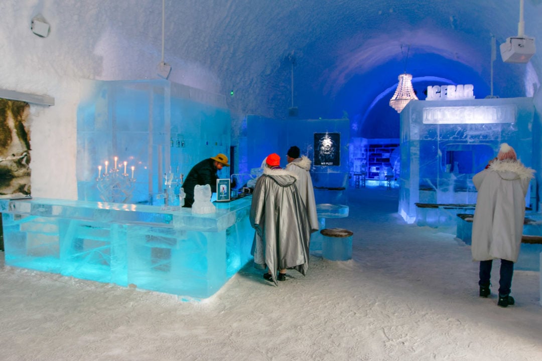 Inside-an-ice-room-with-many-ice-sculptures