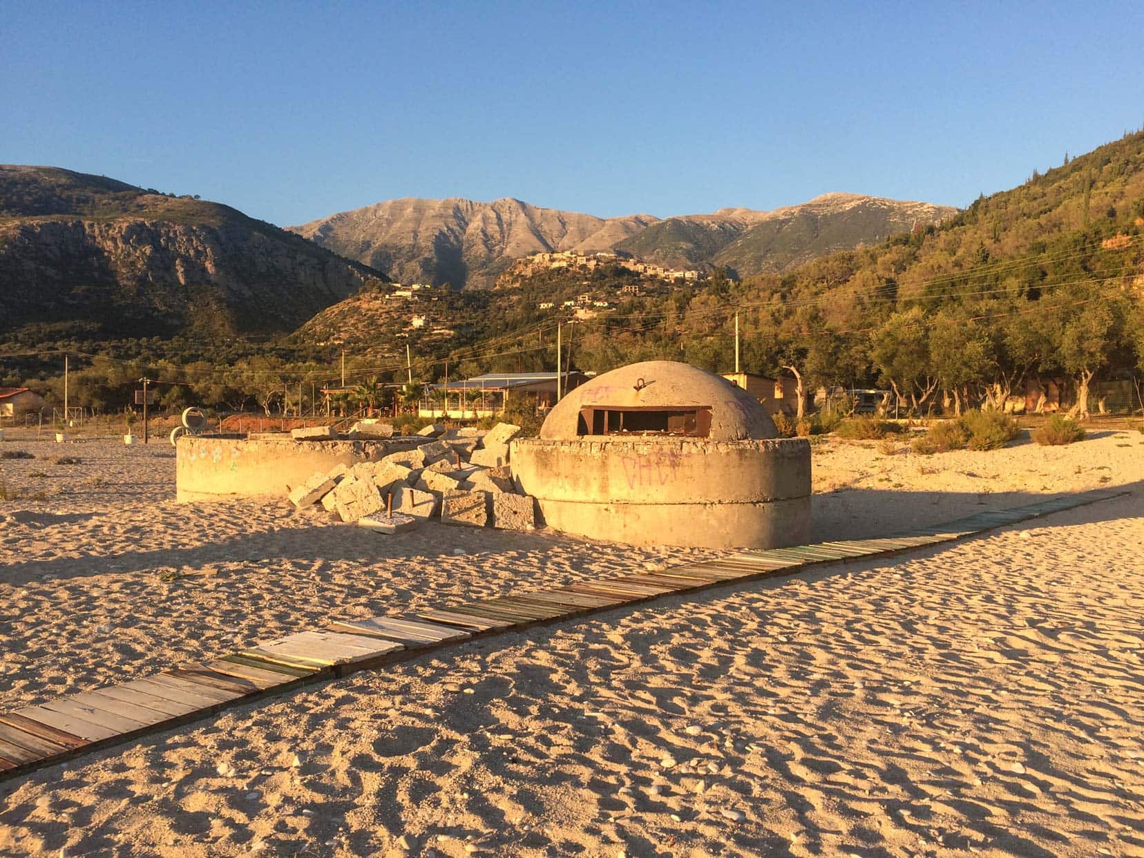 Campervanning-in-Albania-Himare-Beach