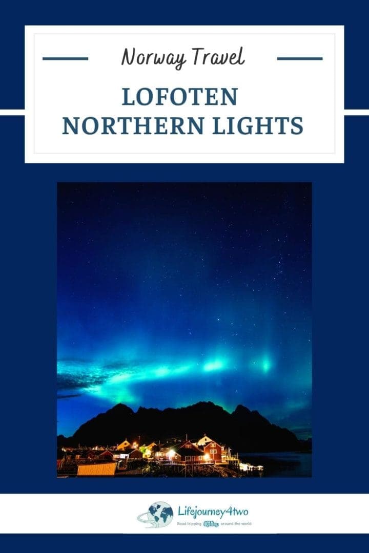 Lofoten Northern Lights Pinterest pin