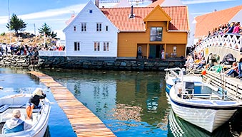 The water path fun at the Skudeneshavn festival