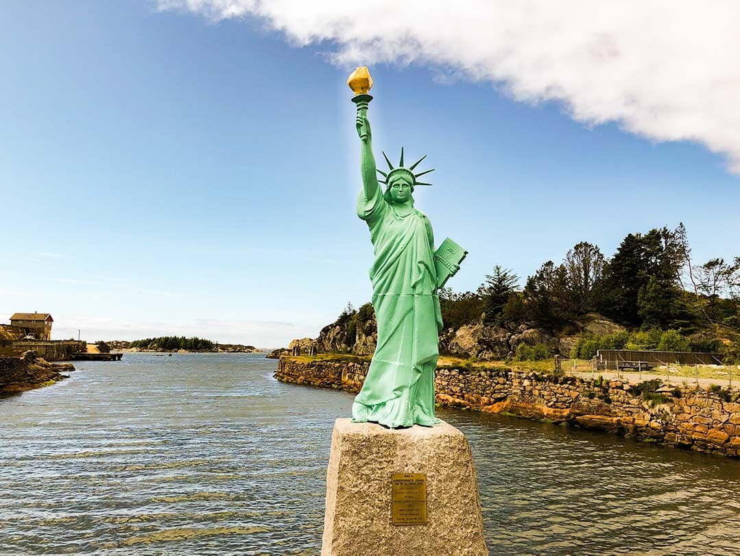 Statue of Liberty at Visnes, Karmoy