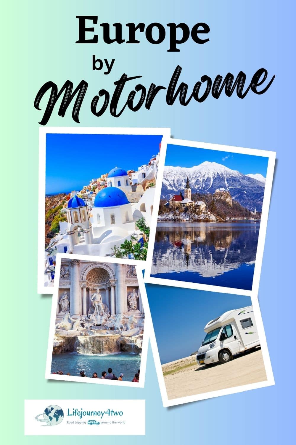 Motorhoming in Europe Pinterest pin