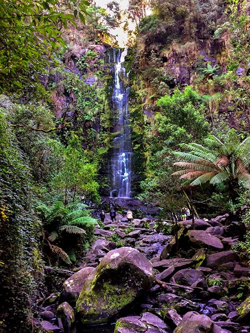 Perth to Melbourne Drive: Erskine Falls Waterfall, Victoria