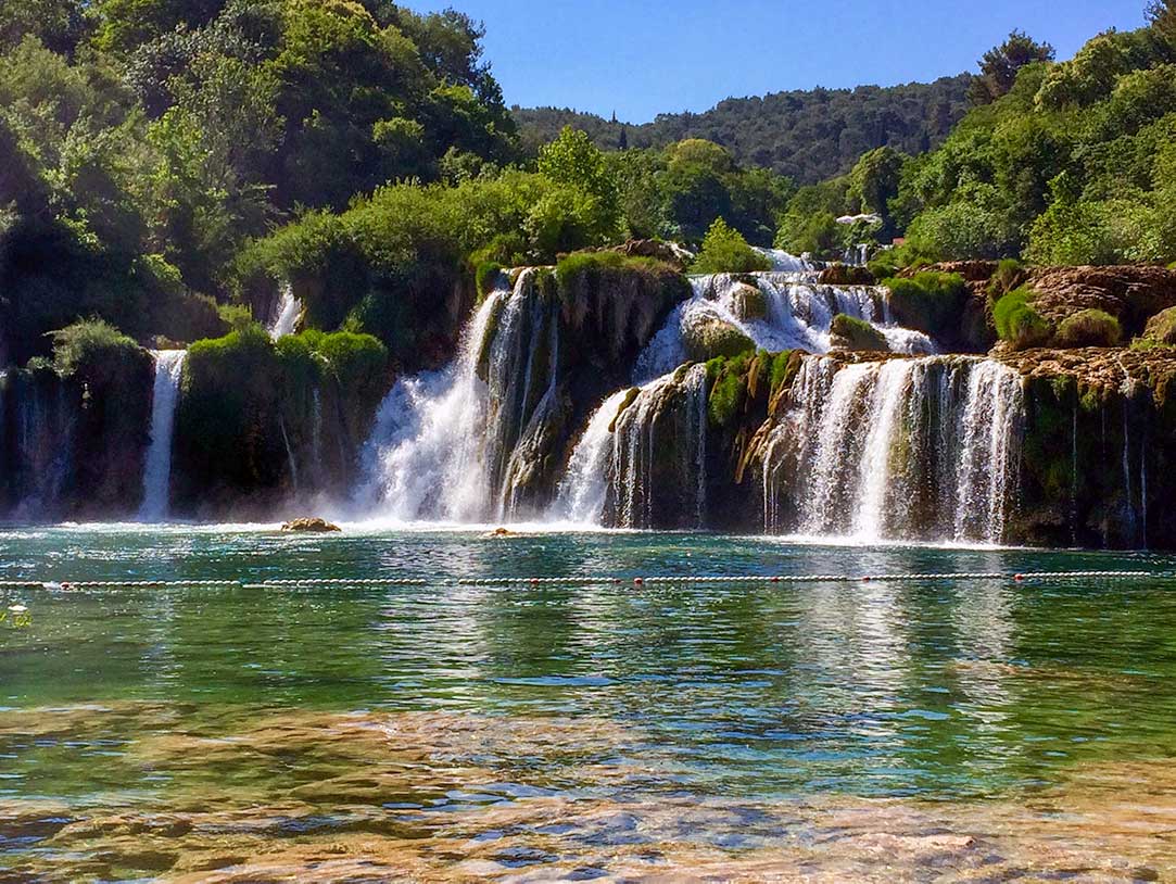 Skadinski Buk Falls Waterfall in Krka National Park Croatia