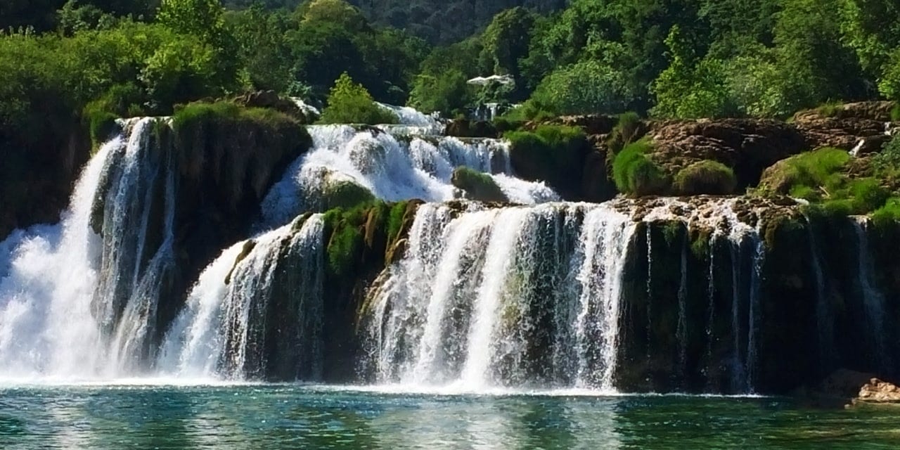 Motohoming in croatia header krka waterfall