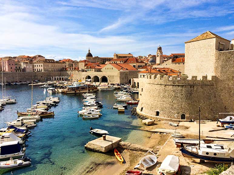 Dubrovnik, Croatia - view of the harbour