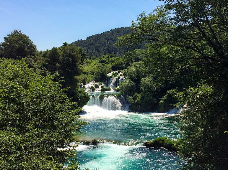 Krka Waterfall in Croatia