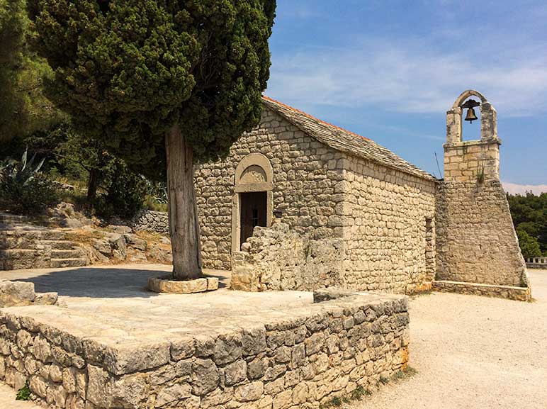 Old church in Marjan Forest, Split