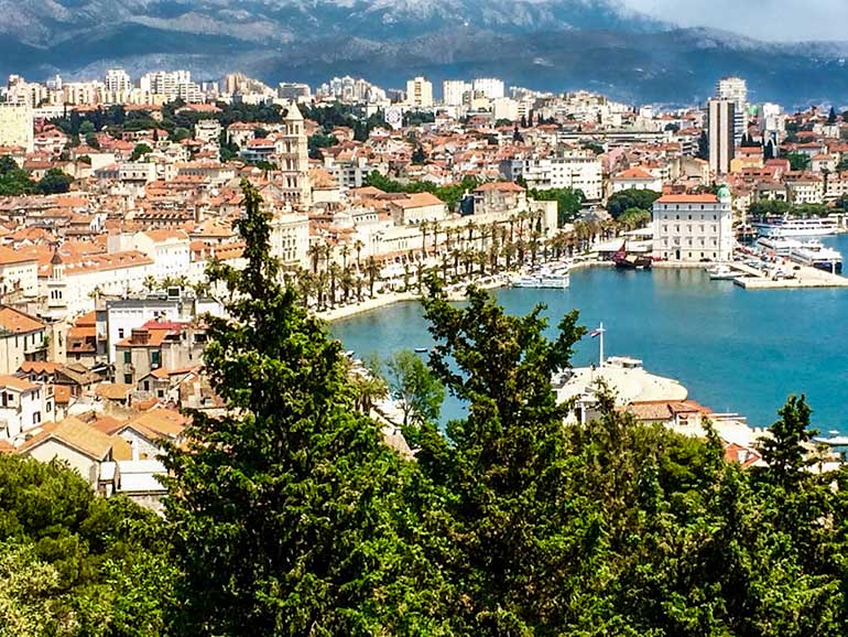 View over Split 