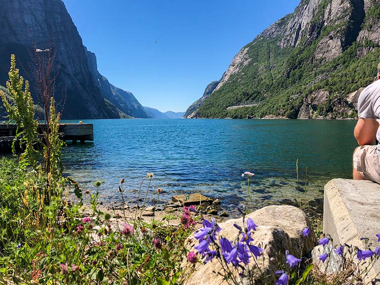 View of Lysefjord Norway