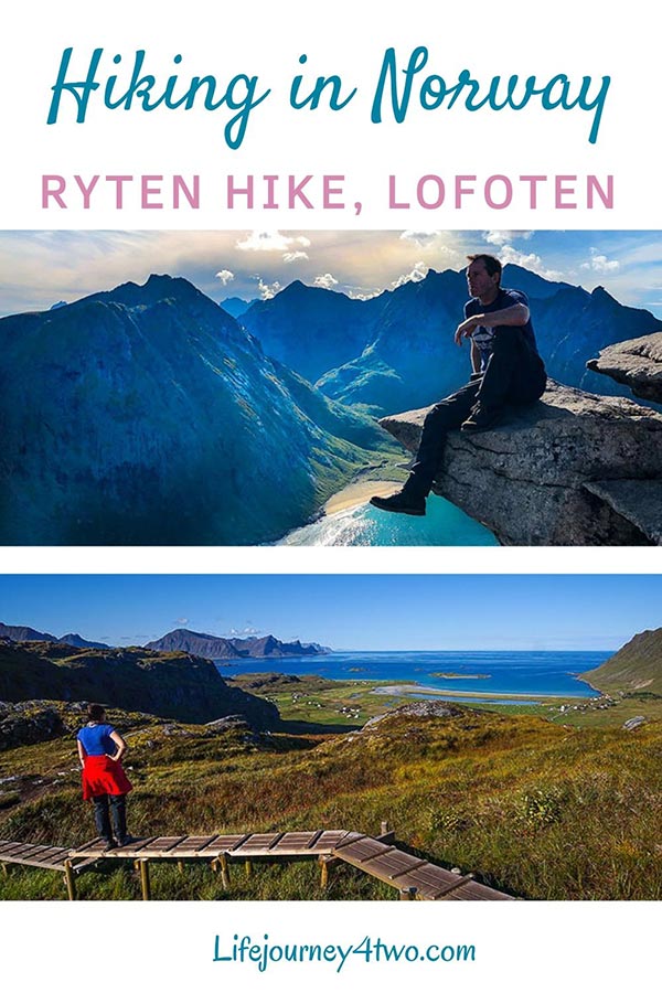 Hiking Ryten Norway Pinterest pin
