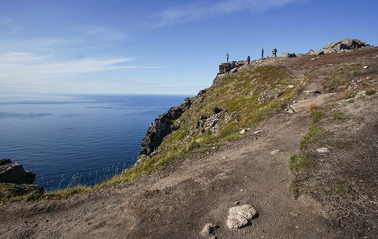 Ryten Lofoten viewpoint over Kvalvika Beach