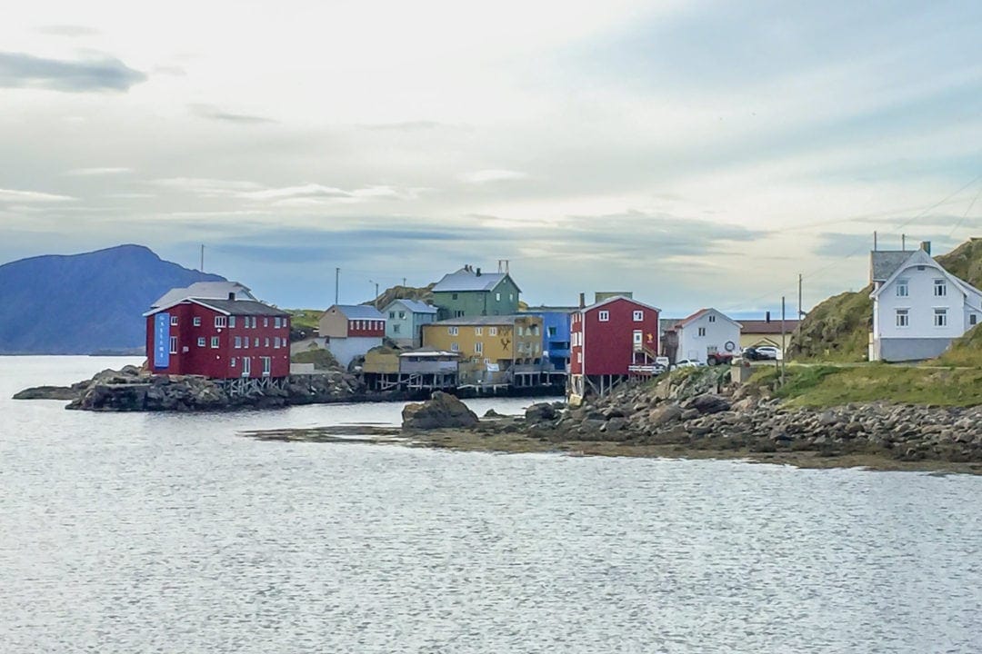 multi-coloured houses in a harbour