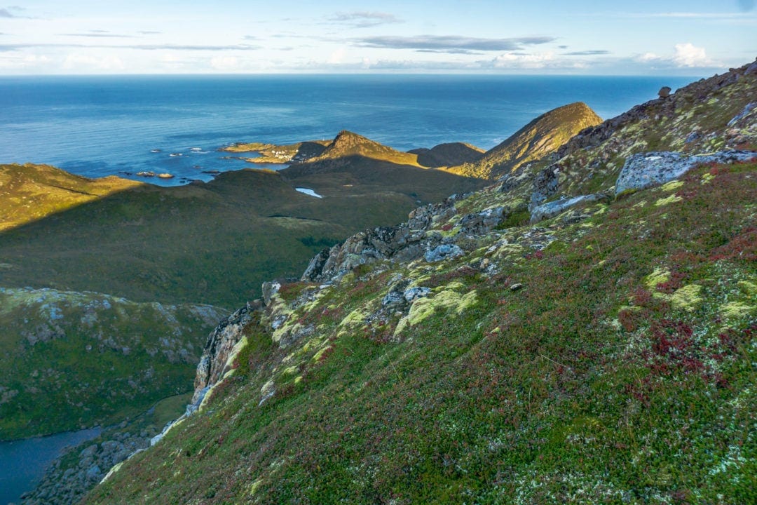 views to town from a mountain