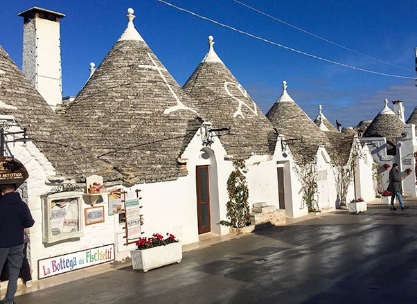 Alberobello Trulli in Rione Monti with many Trulli as shops