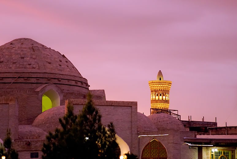 Bukhara night scene