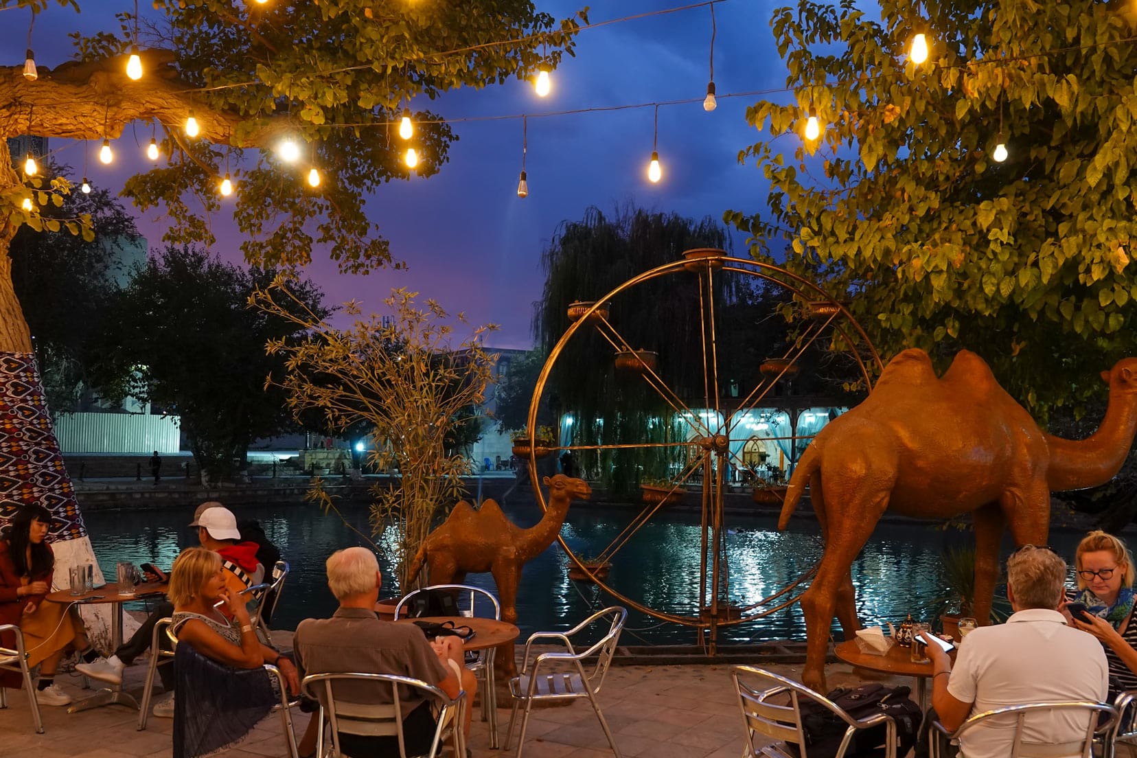 Evening-at-Lyabi-Khause, Bukhara