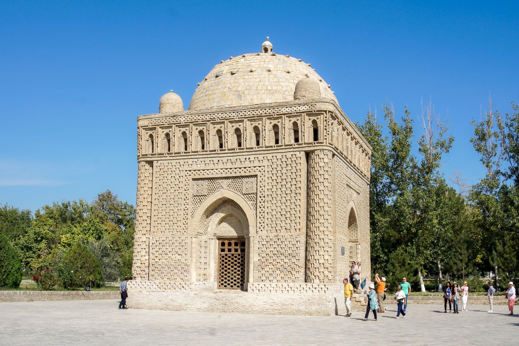 The old earthen-bricked Samanid Mausoleum, Bukhara