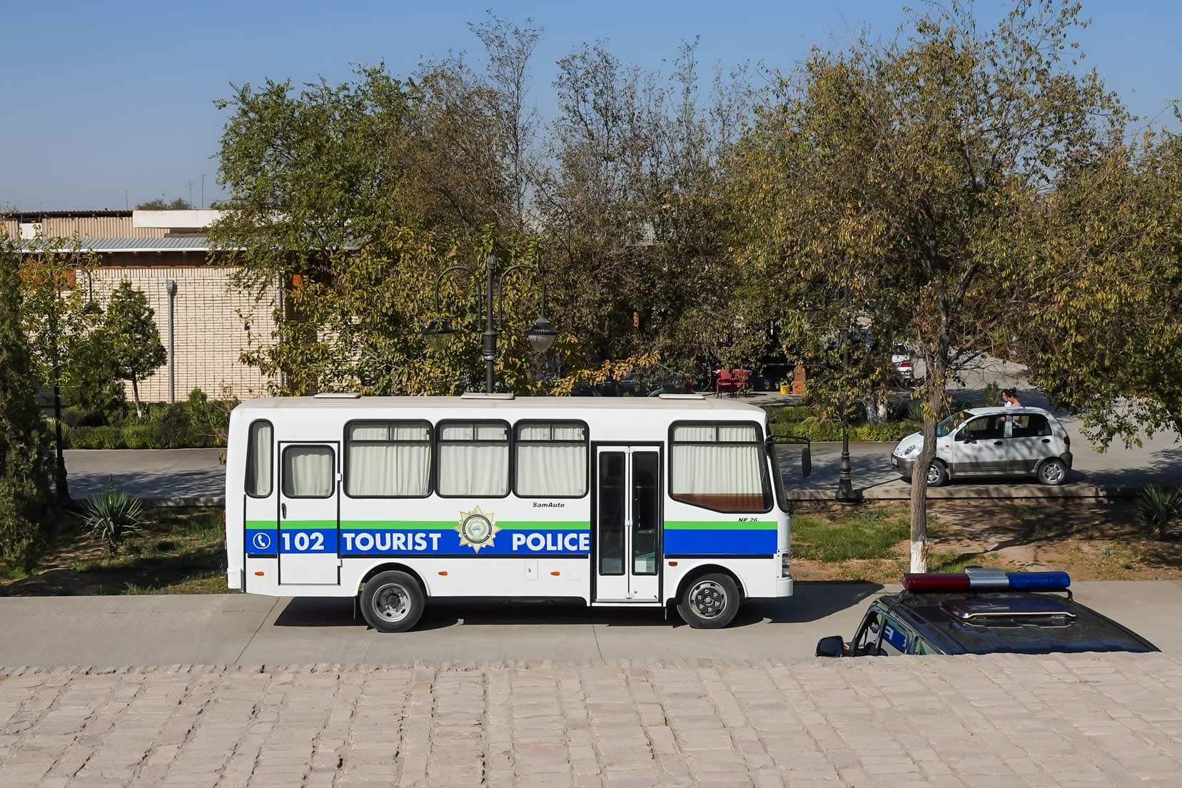 Uzbek Tourist-Police-Bus