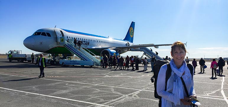 Uzbekistan Airways aeroplane