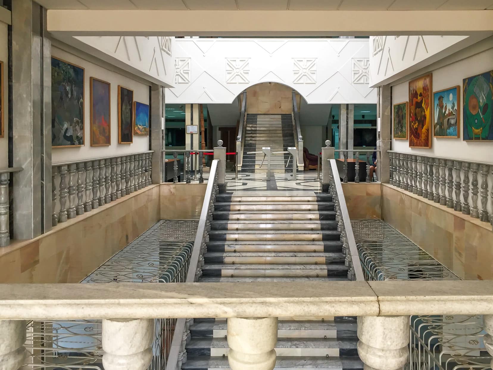 2nd-floor-turnstie-entrance-of-the-Nukus Art Museum