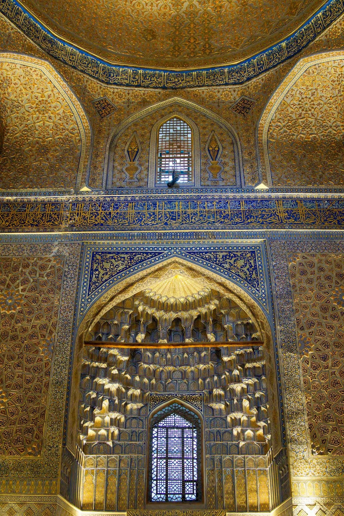 Temur's-burial-chamber-mosaics,-Samarkand