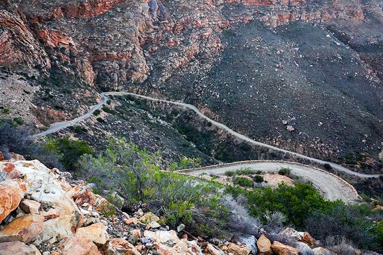 Swartberg Pass road through Mountains in south Africa