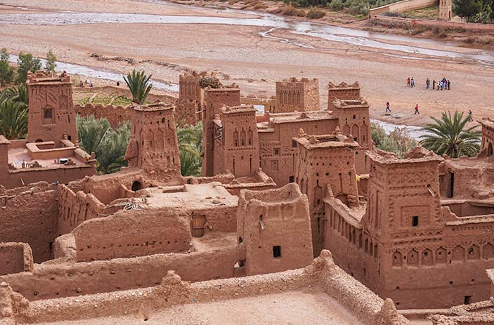 Ait Benhaddou overlooks the nearby river