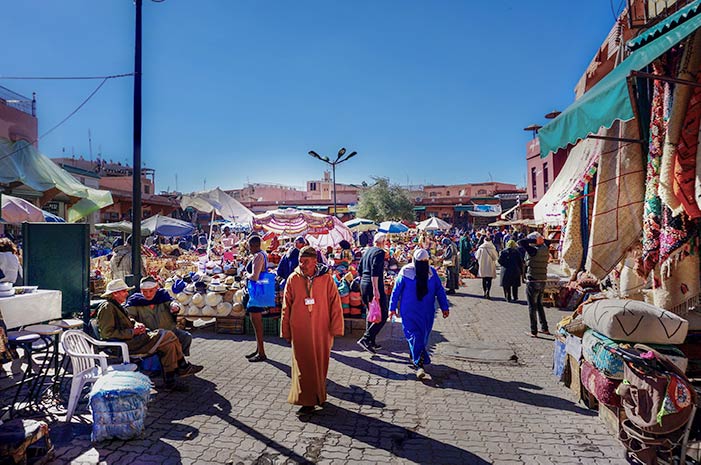 Medina Square shop fronts, Marrakech