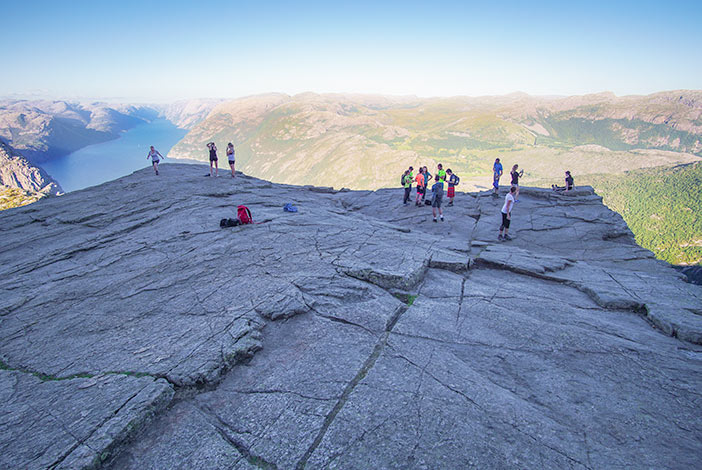 Pulpit Rock hike Norway plateau