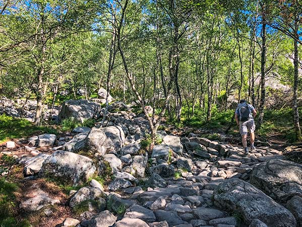 Pulpit Rock Norway Hike path 