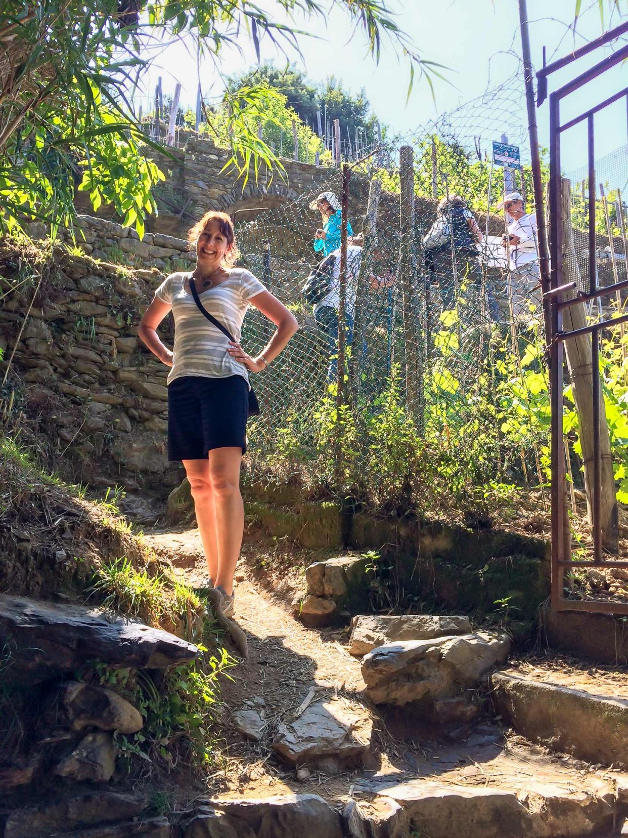 Shelley on the well trodden trails of cinque terre