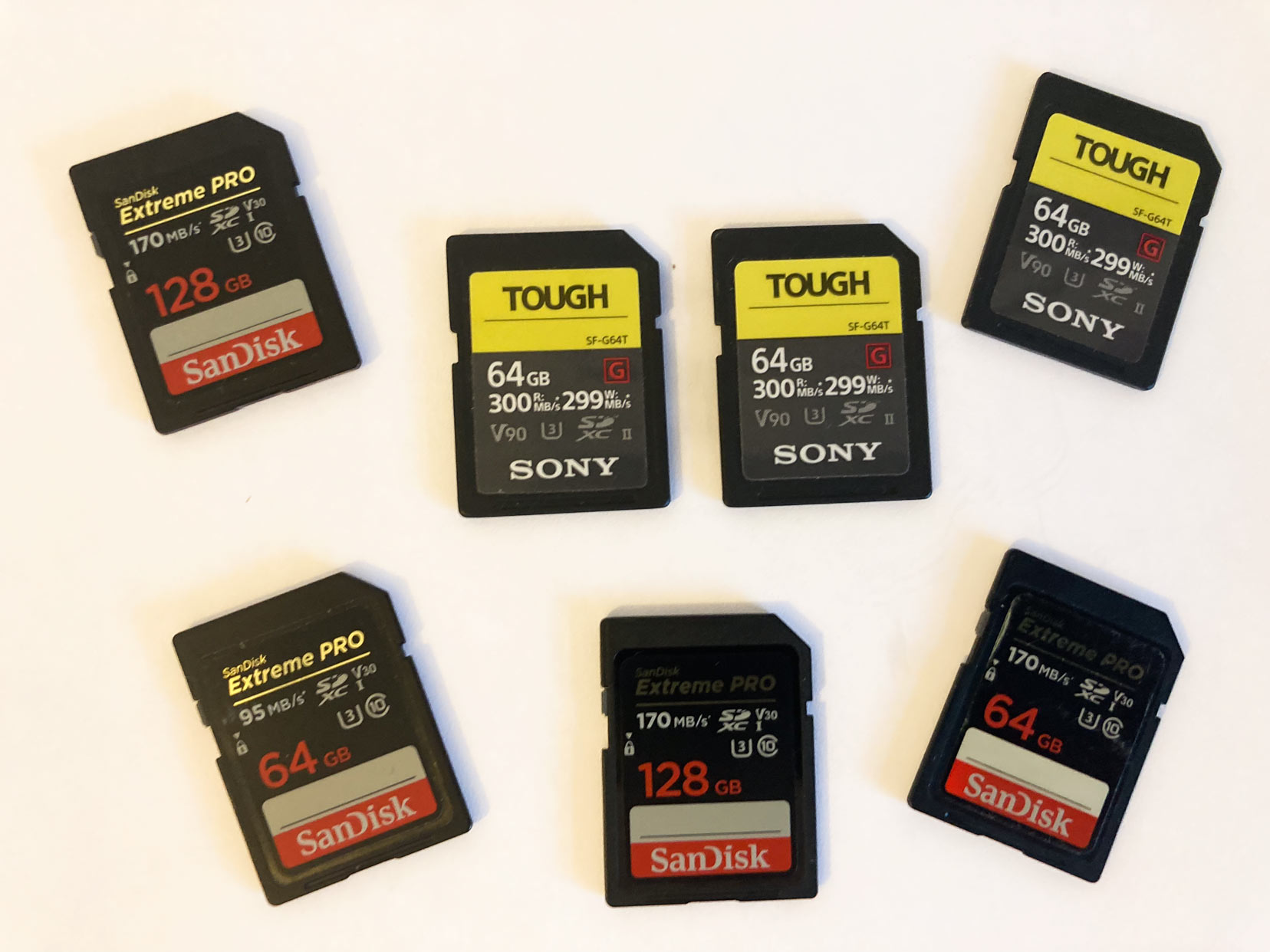 Memory-cards for cameras