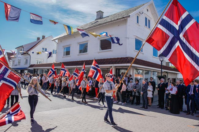 Norway national day flag parade Norway 2 week itinerary