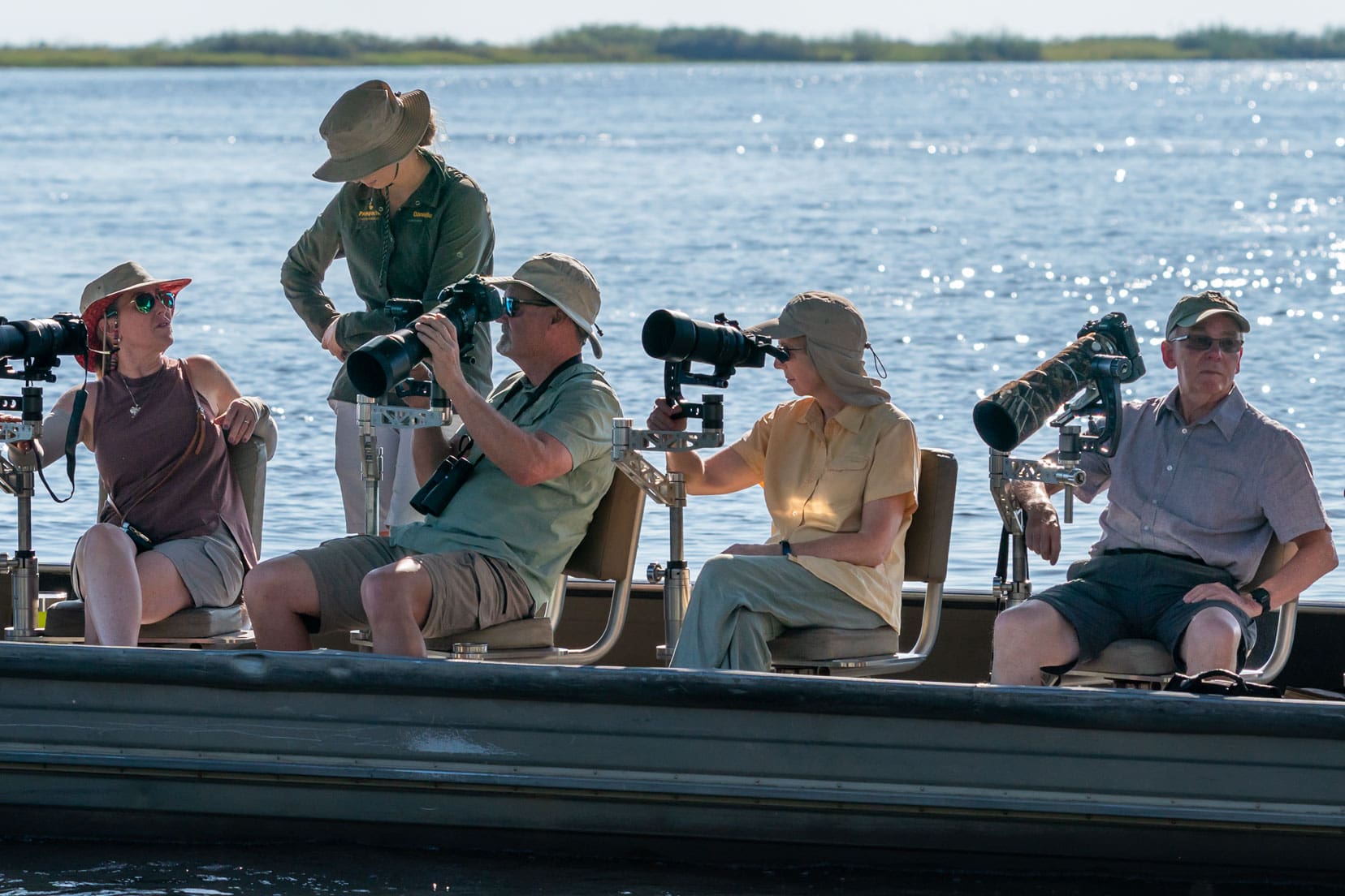 boat-with-many gimbals and camera with lenses in place