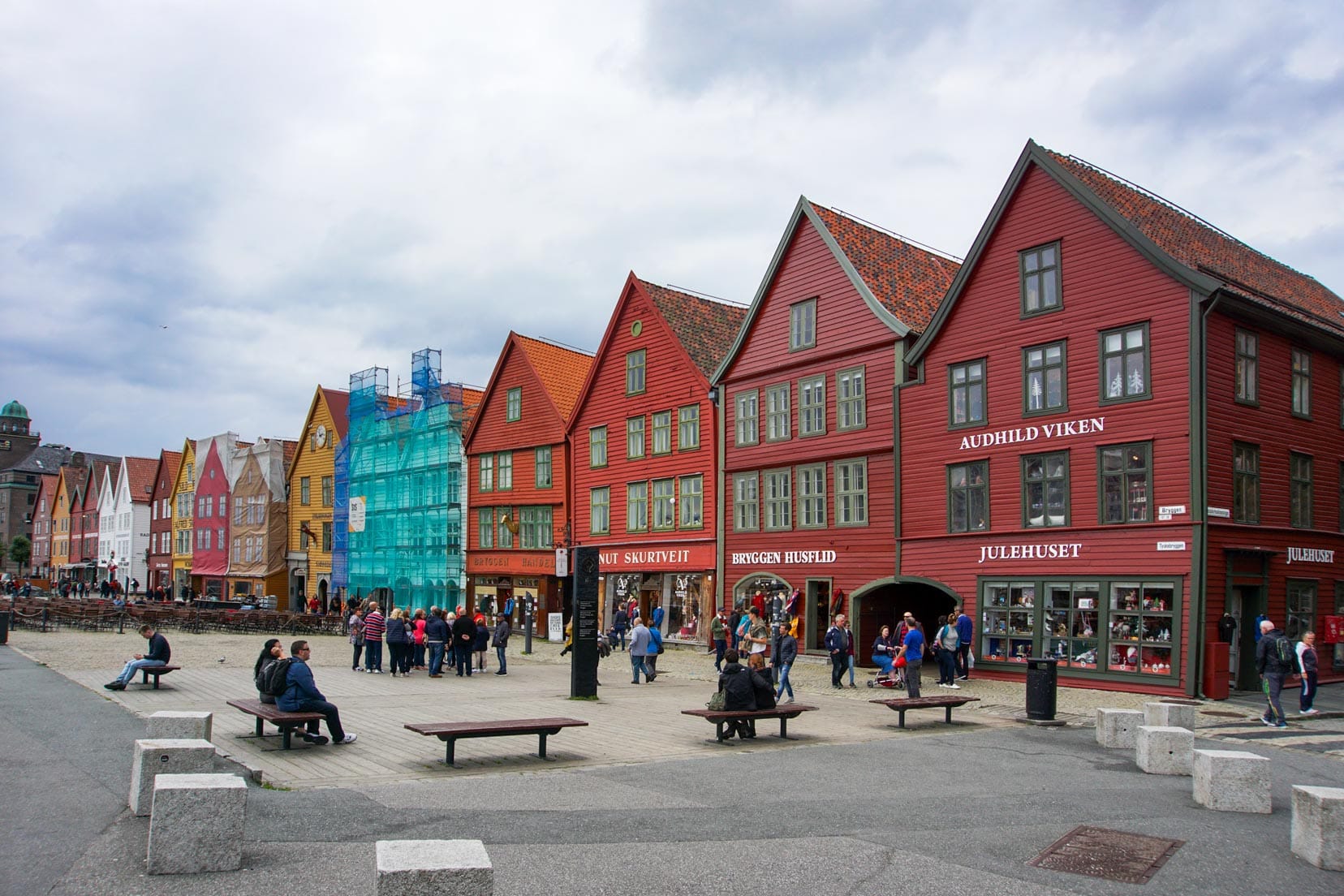 Bergen's-Bryggen and colourful buildings