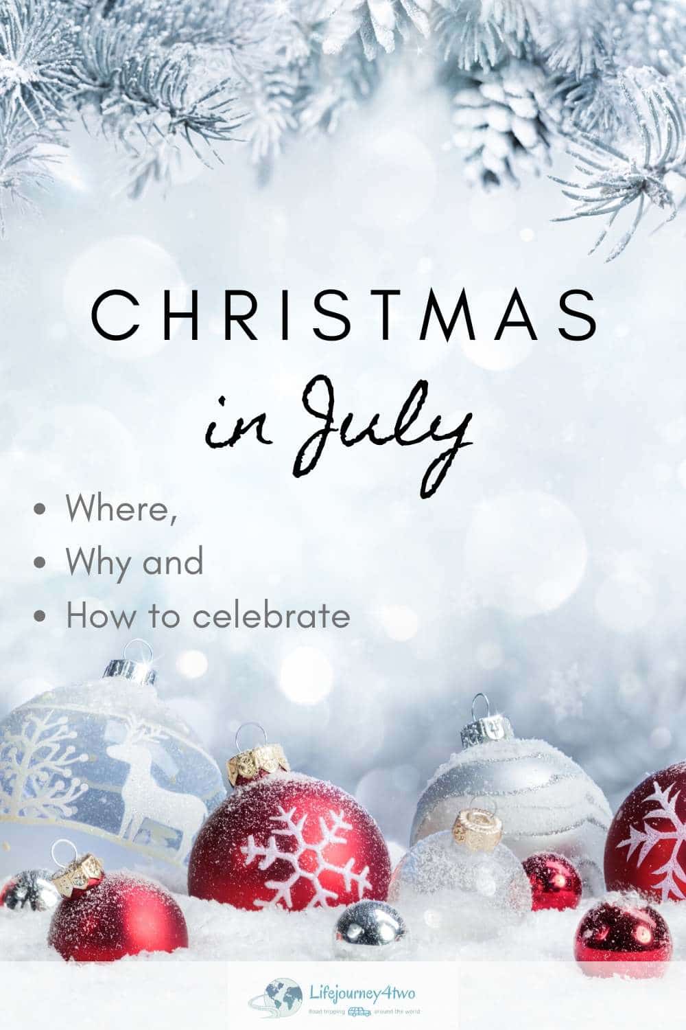 Christmas in July pinterest pin